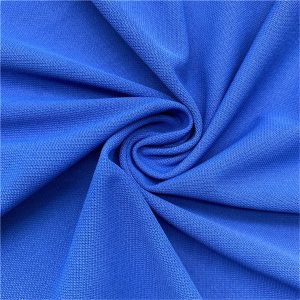 Fashion style polyester spandex pique knitted stretch fabric for polo shirt