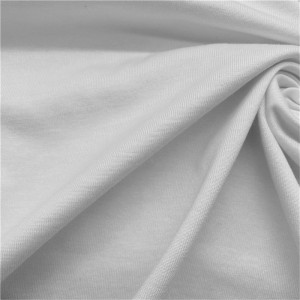 60% Polyester 40% cotton white jersey knit fabric for sportswear 3 60% Polyester 40% cotton white jersey knit fabric for sportswear