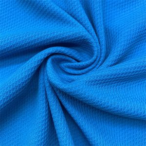 High quality recycled polyester knit pique mesh fabric for polo shirt