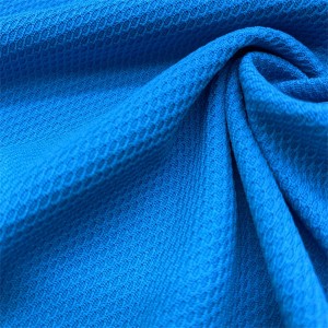 High quality recycled polyester knit pique mesh fabric for polo shirt 3 High quality recycled polyester knit pique mesh fabric for polo shirt