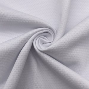 Polyester spandex breathable jacquard interlock knit fabric for sportswear