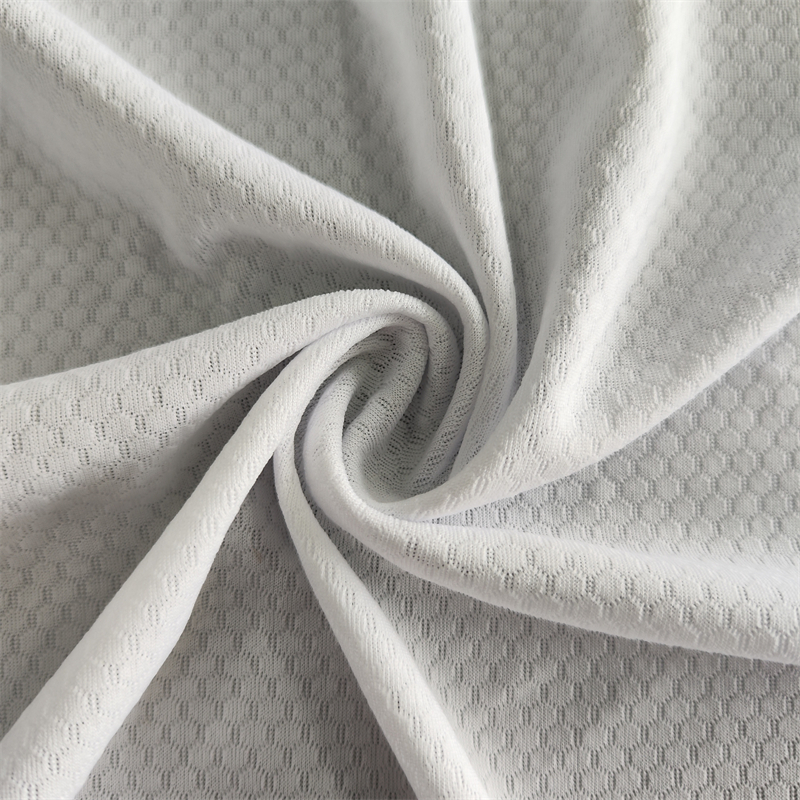 Polyester lightweight breathable football mesh fabric for activewear 1 Polyester lightweight breathable football mesh fabric for activewear