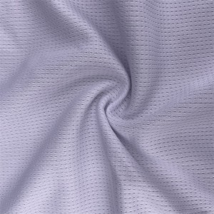 Polyester RPET recycled pin dot hole mesh fabric for sports shirts