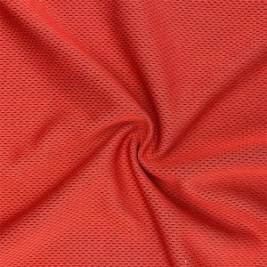 100% Polyester Melange Heather Birdseye Mesh Fabric