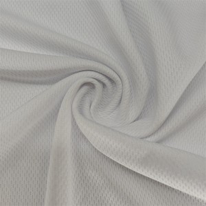 100% Polyester 230gsm bird eye mesh fabric for t-shirt