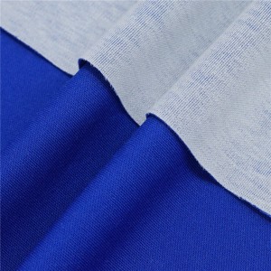 Cotton polyester blended two tone interlock knit fabric 3 Cotton polyester blended two tone interlock knit fabric