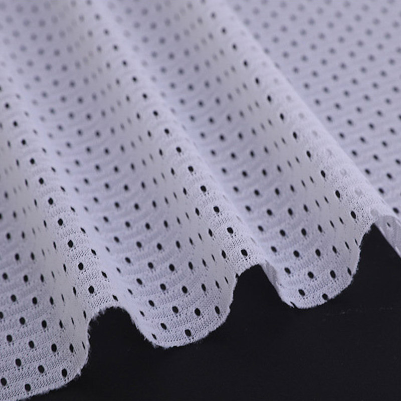 Polyester football eyelet mesh fabric 1 Polyester football eyelet mesh fabric