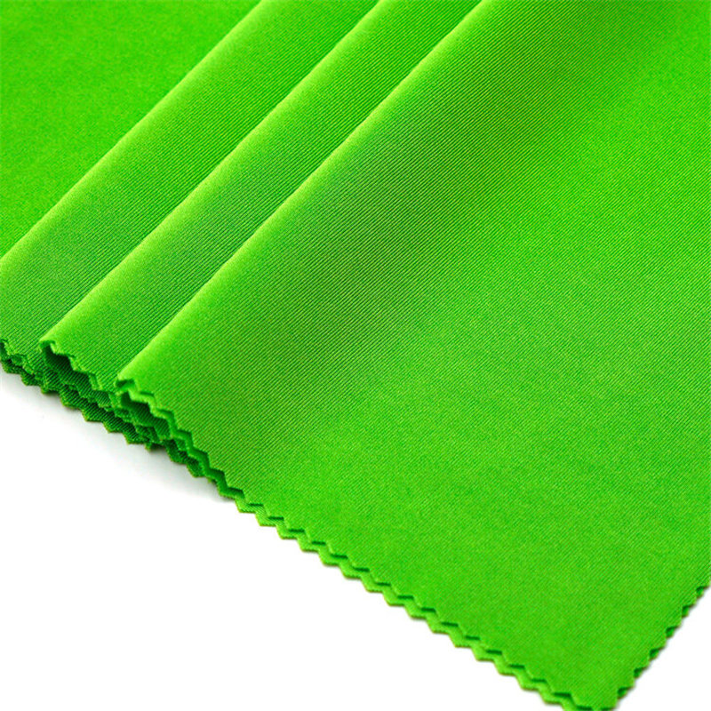 Nylon spandex shiny four way stretch tricot fabric