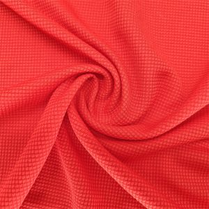 Moisture wicking 100% polyester waffle knit fabric for athletic wear
